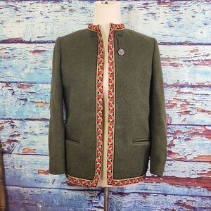 Vtg Jeller Coat Austria Wool Jacket Size S